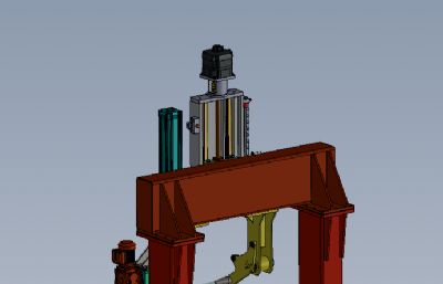 发动机缸体翻转设备solidworks模型