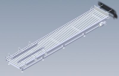 滚筒输送机,辊筒输送线solidworks模型