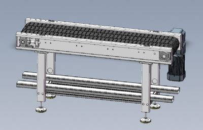 1.5m板链线硅棒输送线solidworks模型