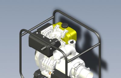 4英寸柴油水泵solidworks模型