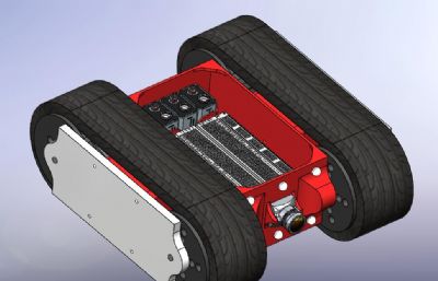 履带小车solidworks模型