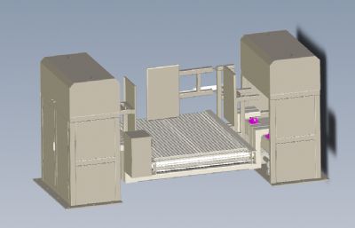 带称重功能的重载型板链线设备solidworks模型