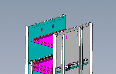 solidworks托盘盘叠料设备模型