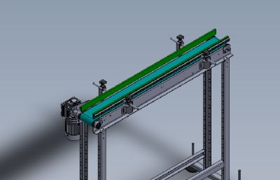 PVC平带式输送机solidworks模型