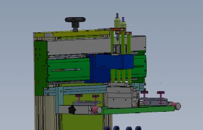 200X200mm滚动丝印机solidworks模型