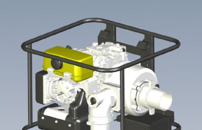 4英寸柴油水泵solidworks模型