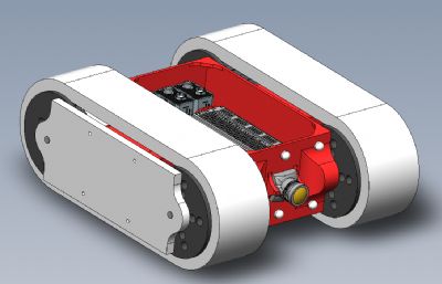 履带小车solidworks模型