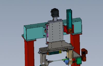 发动机缸体翻转设备solidworks模型