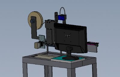 密封袋包装机solidworks模型