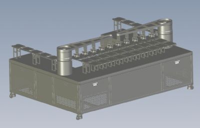 链式清洗上料机solidworks模型