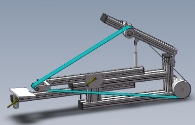 砂带机磨床solidworks模型