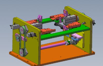 翻板机solidworks模型