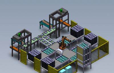 码垛工业机器人solidworks模型