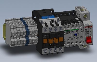 电气开关电气元件solidworks模型