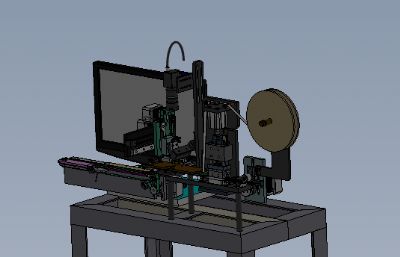 密封袋包装机solidworks模型