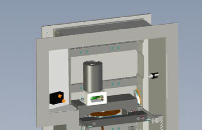 圆锯机,自动切割成型锯床solidworks模型