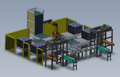 码垛工业机器人solidworks模型