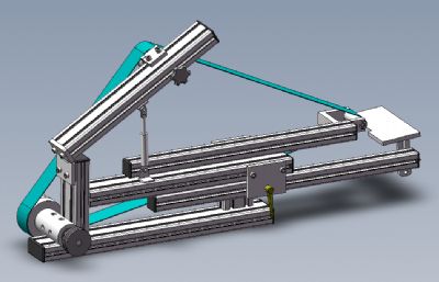 砂带机磨床solidworks模型