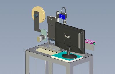 密封袋包装机solidworks模型