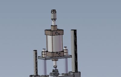 带座轴承压装设备,轴承组装机solidworks模型