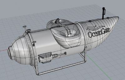 泰坦潜水艇3dm模型