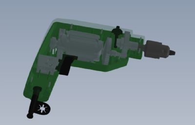 普通电钻solidworks模型