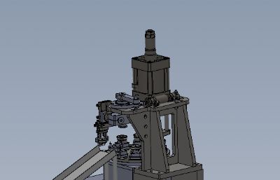 气动冲压回转设备solidworks模型