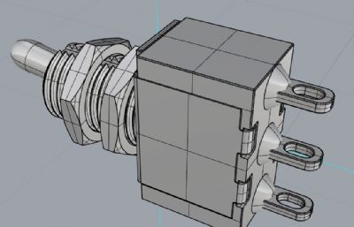 小型拨动开关rhino模型