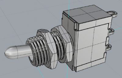 小型拨动开关rhino模型