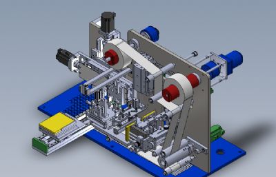 手机偏光片全自动贴合机solidworks模型