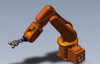 取料机械手,工业机器人solidworks模型