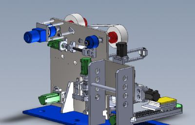 手机偏光片全自动贴合机solidworks模型