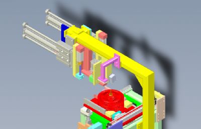 汽车车轮钢圈加工设备solidworks模型