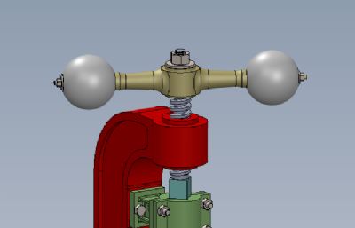 手工钻孔台solidworks模型