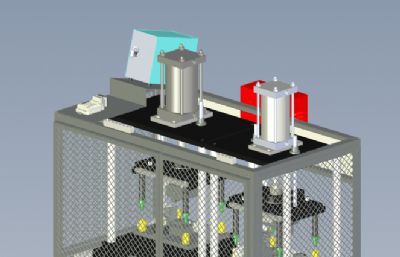 汽车引擎泄漏检测机solidworks模型