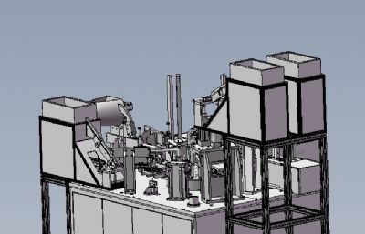 汽车阀板组件自动装配机solidworks模型