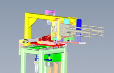 汽车车轮钢圈加工设备solidworks模型