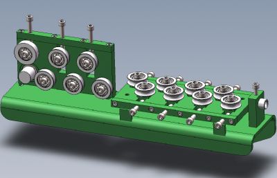 全自动线材弯曲机,矫直机solidworks模型