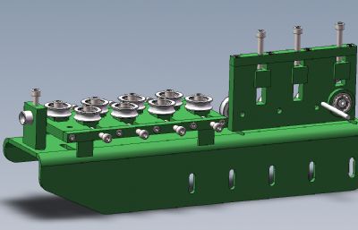 全自动线材弯曲机,矫直机solidworks模型