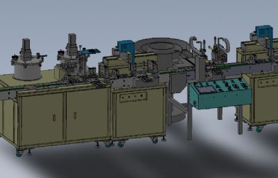 全自动点胶组装机solidworks模型