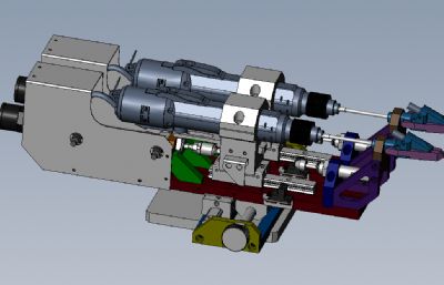 双头锁螺丝组件solidworks模型