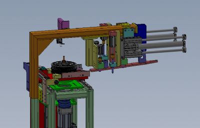 汽车车轮钢圈加工设备solidworks模型