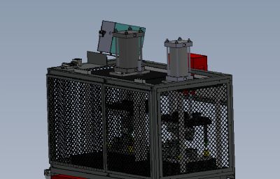 汽车引擎泄漏检测机solidworks模型