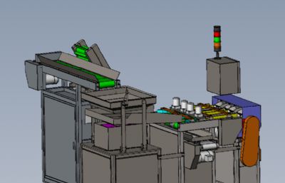 全自动胡萝卜加工切片机solidworks模型