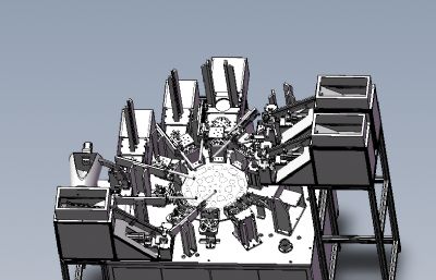 汽车阀板组件自动装配机solidworks模型