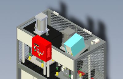 汽车引擎泄漏检测机solidworks模型