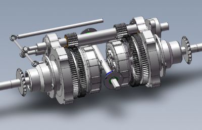 双离合器solidworks模型