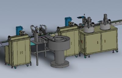 全自动点胶组装机solidworks模型