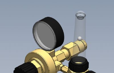 气体流量调节器solidworks模型