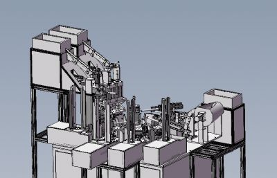 汽车阀板组件自动装配机solidworks模型